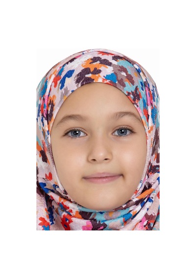 Hürrem Bone Bebe Mavisi Pratik Hazır Geçmeli Genç Tesettür Bone Jakar Desenli Pileli Kendinden Boneli 2407 11 Bebe Mavisi