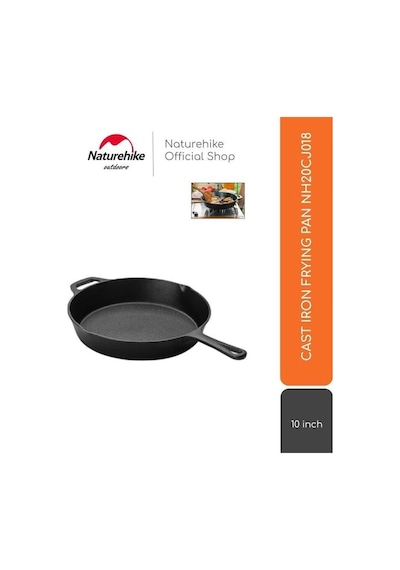 Naturehike Ultra Light Demir Döküm Tava 10 Inch Siyah