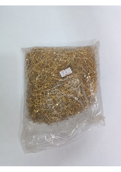 Nikel Kaplama Düz Takı Çivisi Sarı 1kg 24mm