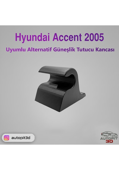 Hyundaı Accent 2005 Uyumlu Alternatif Güneşlik Tutucu Kancası