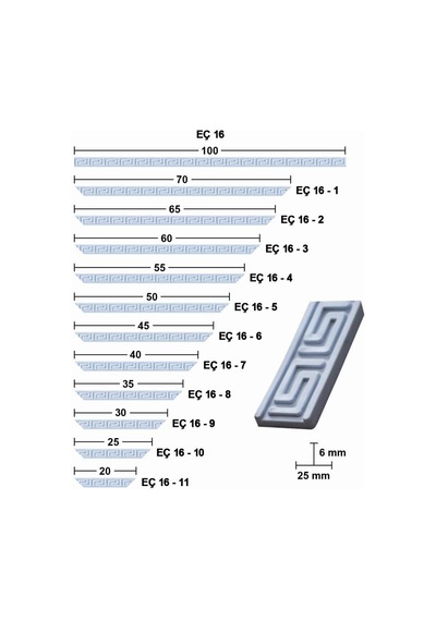 Bükülebilir Esnek Çıta 100Cm Eç-16
