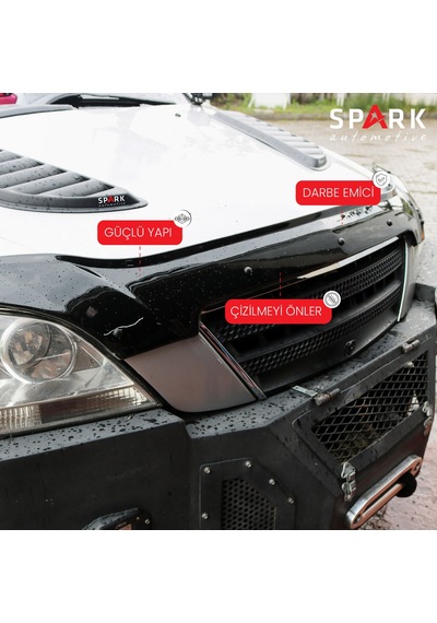 Kia Sorento 2002-2006 Yılları Arası Uyumlu Kaput Rüzgarlığı 4mm Siyah