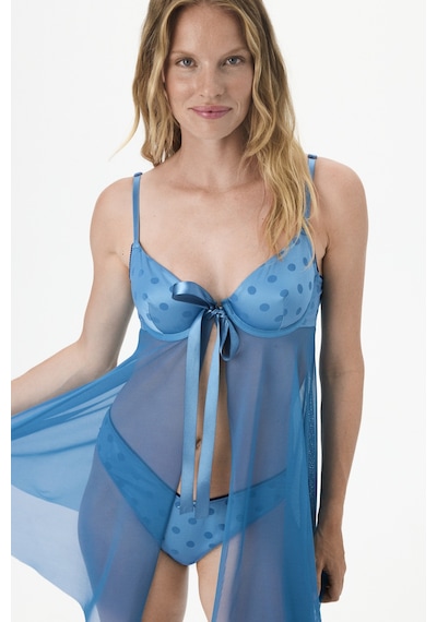 Penti Mavi Front Openning Babydoll Petrol Mavisi