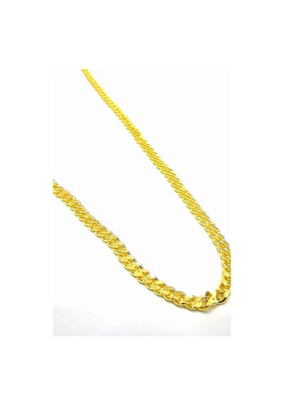 Omar Silver Unisex Gurmet 2,20 Mm Gold Altın Kaplama Gümüş Kolye