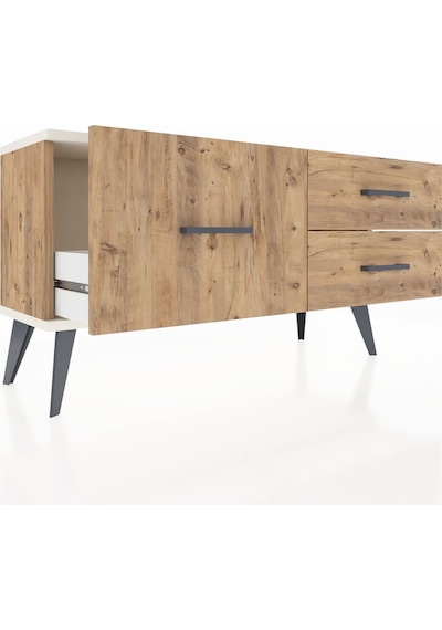 Arges Şifonyer 3 Çekmeceli 88x30x48 Çam-aytaşı/çam Aytaşı/çam