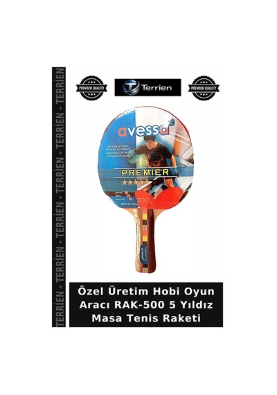 Özel Üretim Hobi Oyun Aracı Rak-500 5 Yıldız Masa Tenis Raketi