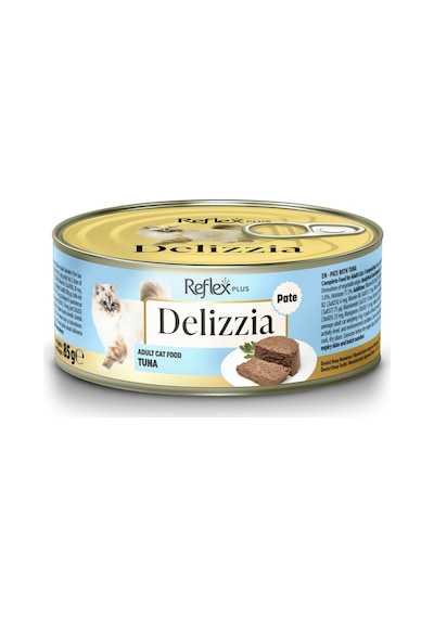 Delizzia / Kıyılmış Ton Balıklı Yetişkin Kedi Maması 85g X 24 Adet