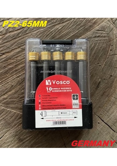 Vsc Stoplu Sunta Vida Sıkma Ucu Mıknatıslı Yıldız Bits Uç Pz2 Uç 65mm 10adet
