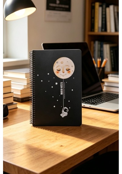 Orta Boy Plastik Kapak Kareli Defter 80 Yaprak 17x24 Cm