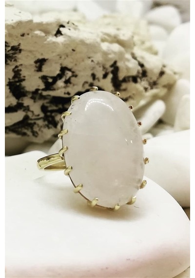 Malaga Milky Quartz Yüzük - Ak717