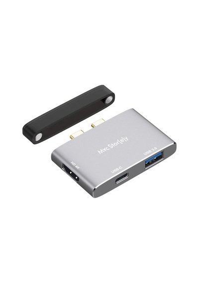 Usb Çoğaltıcı Çoklayıcı Usb-C Hdmı Çevirici 4K 1Xhdmı 1Xusb3.0-Gri