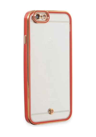 Newface Apple iPhone Uyumlu 6 Kılıf Liva Lens Silikon - Kırmızı