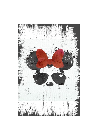 Mickey Mouse Tasarımlı Ahşap Poster Renkli - 645065599
