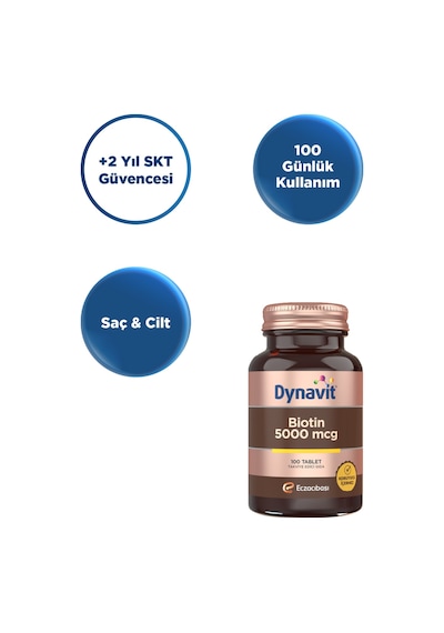 Dynavit Biotin 5000 Mcg 100 Tablet