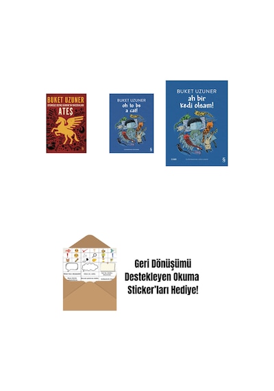 Uyumsuz Defne Kaman'ın Maceraları - Ateş + Oh To Be A Cat + Ah Bir Kedi Olsam + Okuma Sticker'ları