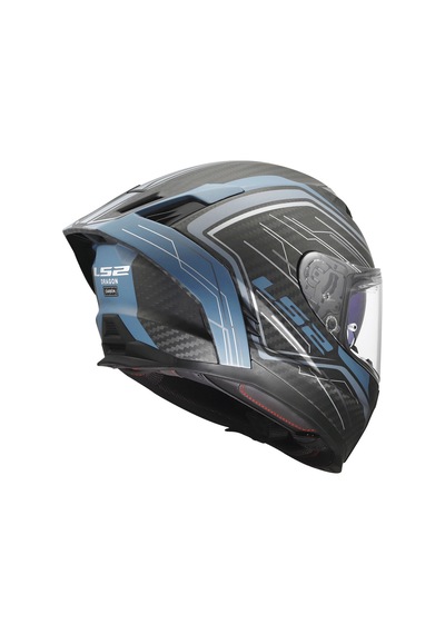 Ls2 Dragon Karbon Subıc Mat Mavi Petrol Kask Mat Mavı