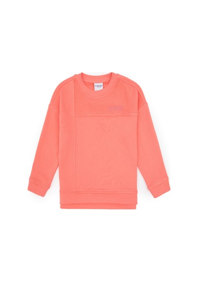 U.S. Polo Assn. Kız Çocuk Neon Pembe Bisiklet Yaka Sweatshirt 50317991-VR105