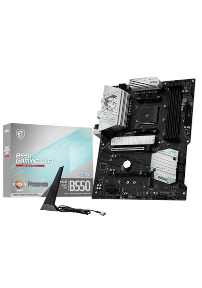 Msı B550 Gamıng Wıfı Am4 Ddr4 4866 Oc Hdmı Dp 2x M.2 Usb 10gbps 1g Lan Wıfı 5 Atx