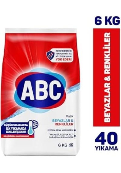 Deterjan Matik Beyazlar & Renkliler 6 Kg