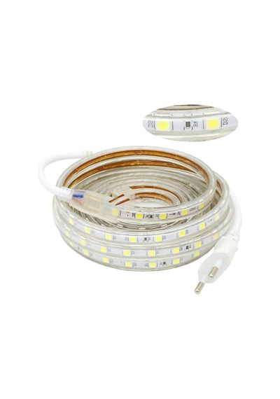 Hortum Şerit Led Beyaz 15 Metre 220v Standart Fiş