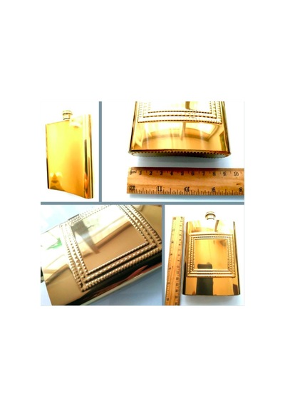 Omeniv 250ml Gold Matara Termos İçki Votka Viski Şarap Şişesi