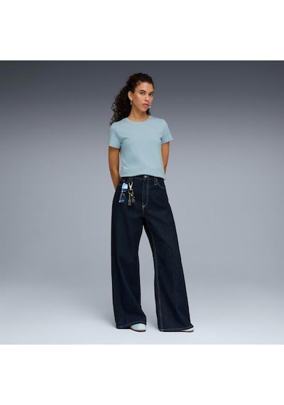 Puma Essential Elevated Kadın Turkuaz Tişört