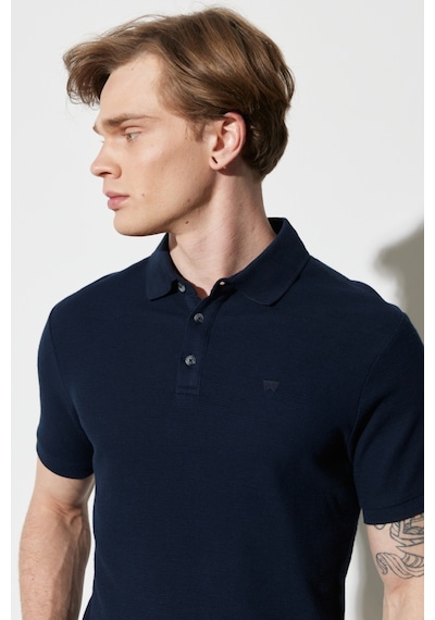 Wrangler Erkek Polo T Shirt W231325410 410 LACİVERT Lacivert
