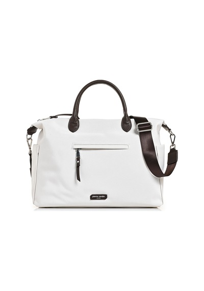 Pierre Cardin 05pc26y111961 İmperteks Laptop Bölmeli Çok Cepli Omuz Ve El Çantası Beyaz
