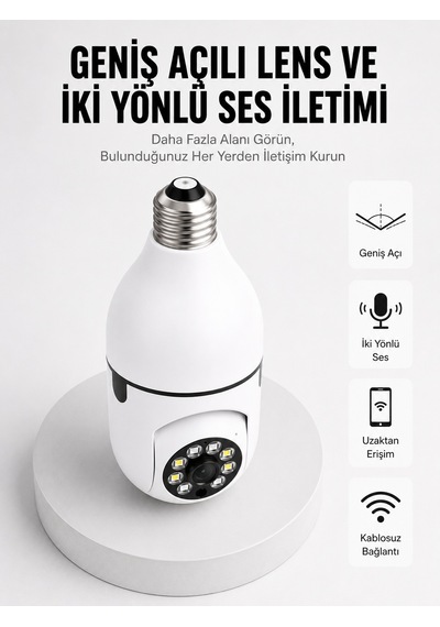 Akıllı Güvenlik Kamerası Full Hd Görüntü Ve Gece Görüş Özellikli Yeni Nesil 52833778