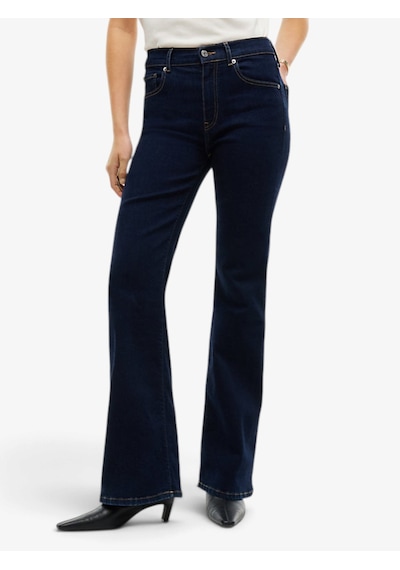 Tommy Hilfiger Luna Mıd Rıse Flare Essentıal Kadın Mavi Denim Pantolon - Ww0ww52185