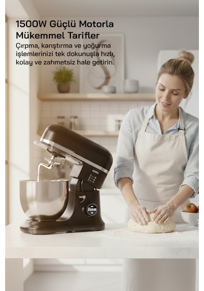 Sinbo SMX-2773 7.5 L 1500 W Dijital Ekranlı Zaman Ayarlı Stand Mikser