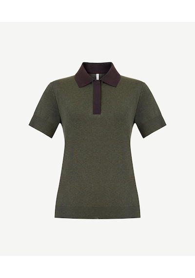 Yargıcı Regular Polo Yaka Kısa Kol Kazak 26kktr2134x 007 Haki