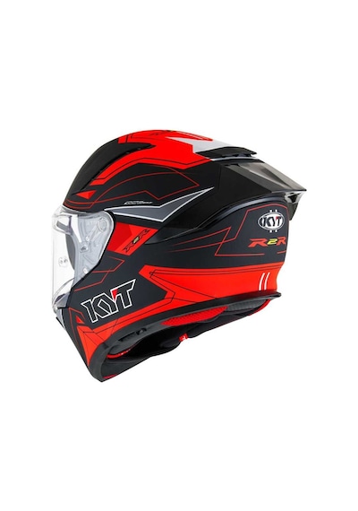 Kyt R2r Kapalı Kask Mat Gri - Kırmızı - Siyah