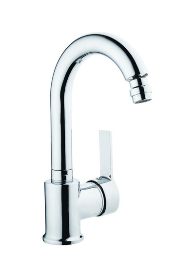 İtimat Costa 628k Kısa Kuğu Miks Lavabo Bataryası Oynar Başlıklı Perlatör Gri