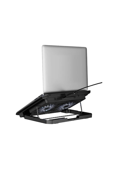 Store Rgb Renkli Çift Fanlı 12 17 2xusb'li Telefon Tutuculu 6 Kademe Yükseklik Ayarlı Macbook Notebook Laptop Standı N33