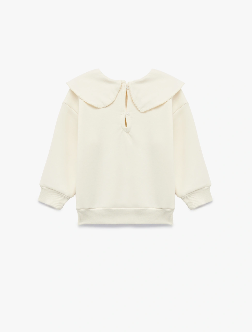 Koton Fiyonk Detaylı Uzun Kollu Bebe Yaka Sweatshirt Bej 6wmg10080ak Ekru Koton Fiyonk Detaylı Uzun Kollu Bebe Yaka Sweatshirt Bej 6wmg10080ak Ekru