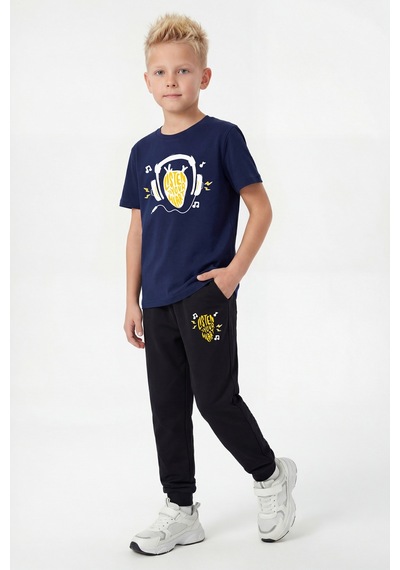 Panios Kids 3'lü Yuvarlak Yaka Baskı Detaylı Erkek Detaylı 6 Parça Erkek Çocuk Alt Üst Takım Sarı - Lacivert Panios Kids 3'lü Yuvarlak Yaka Baskı Detaylı Erkek Detaylı 6 Parça Erkek Çocuk Alt Üst Takım Sarı - Lacivert