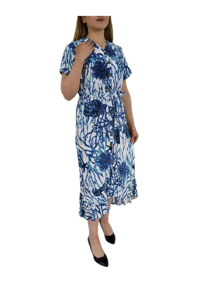 Kadın Empirme Çiçekli Elbise Bgl St00689 001