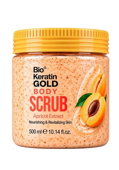 Bio Keratin Gold Kayısı Özlü Vücut Peeling 500ml Ferah Ve Pürüzsüz Cilt Body Scrub