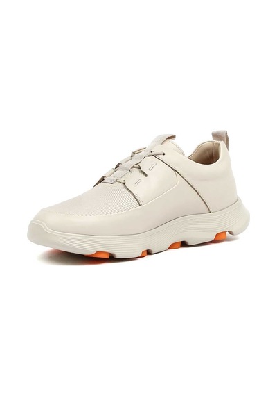 Erkek Bej Deri Sneaker