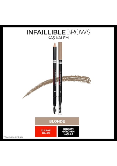 L'oréal Paris Infaillible Brows Kaş Kalemi 07 Blonde Siyah