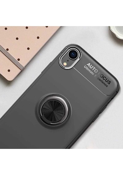 Apple Uyumlu iPhone XR 6.1 Kilif Yüzüklü Magnetli Ravel Case 389753775