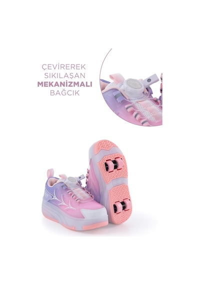 Marcokids Marco Kids 26y1801 Çocuk Işıklı Paten Ayakkabı Pembe