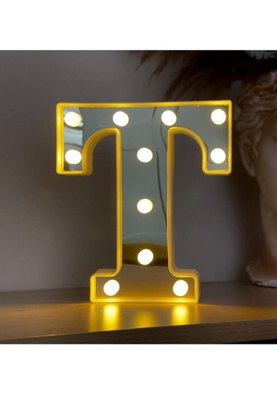3d Işıklı Led Harf Dekoratif Aydınlatma-107 Çok Renkli