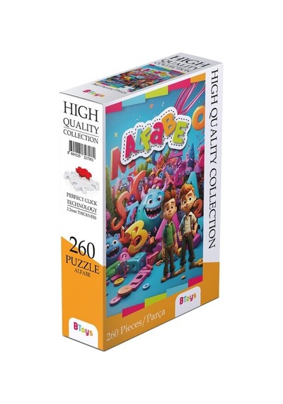 Btoys 260 Parça Puzzle Alfabe 9072