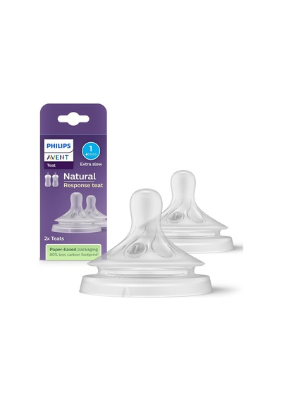 Philips Avent Natural Response 2'li Biberon Emziği, 1 Numara, 0 Ay