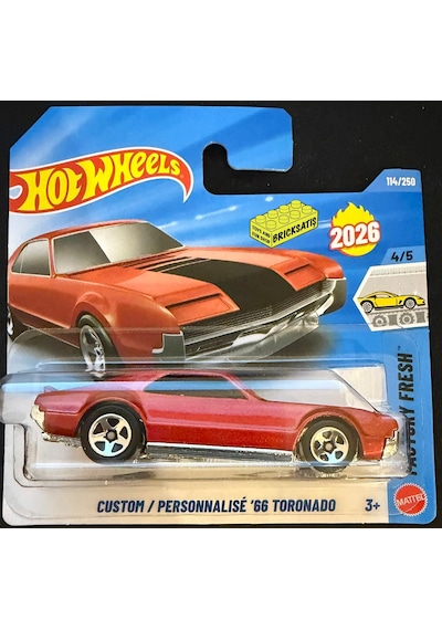 Hot Wheels Tekli Arabalar Custom '66 Tornado Jjh45 Factory Fresh Çok Renkli