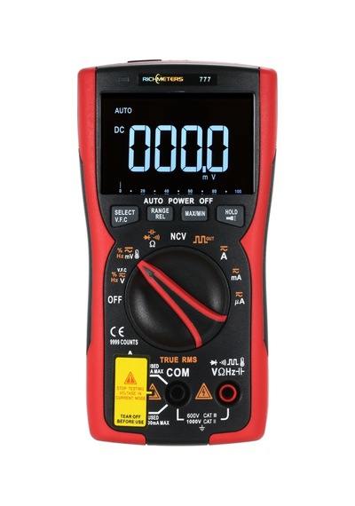 Folinda Multimetre Rm777 Dijital Multimetre 9999 Profesyonel True Rms Analog Test Cihazı Multimetro-siyah