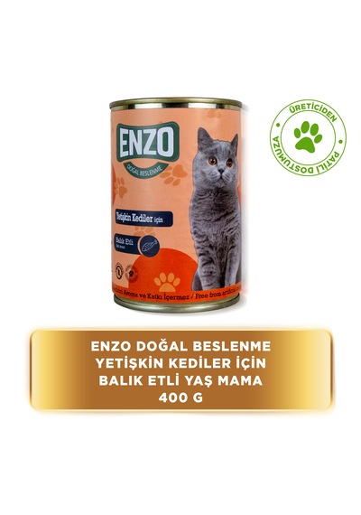 Balık Etli Konserve Yaş Kedi Maması 400 Gr X 24
