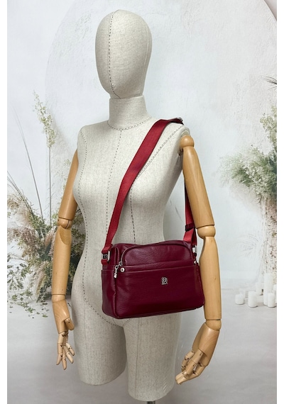 Sosela 67-7081 Kadın Bordo Çapraz Askılı Çanta